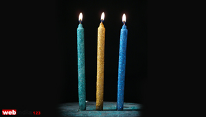 Glittering Candles - X